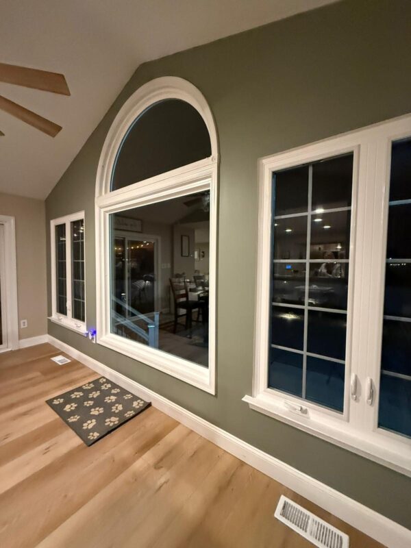exterior remodeling project showing coordinated window door and siding installation on Tri State Area home