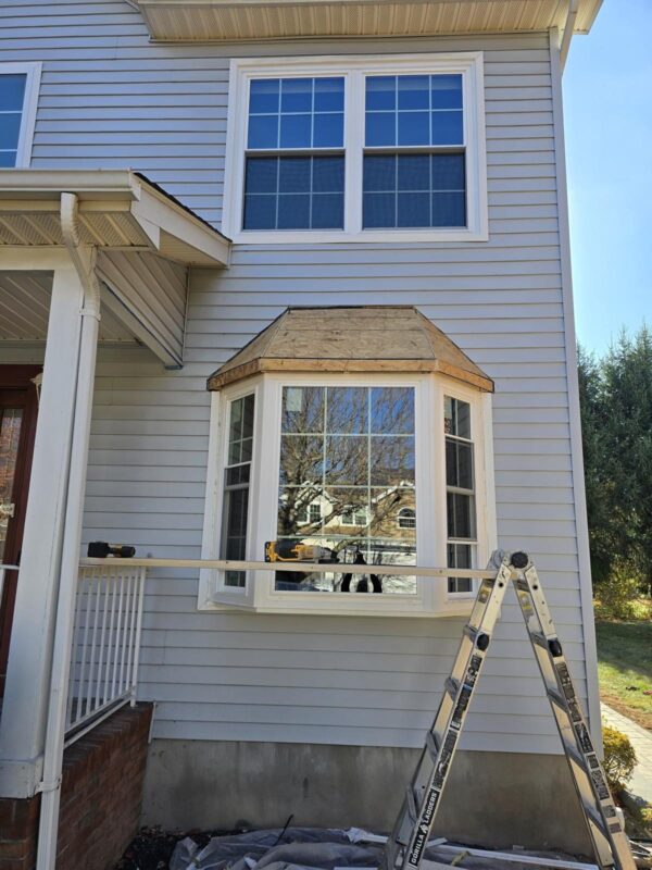 Pennsylvania home prepared for window replacement installation day