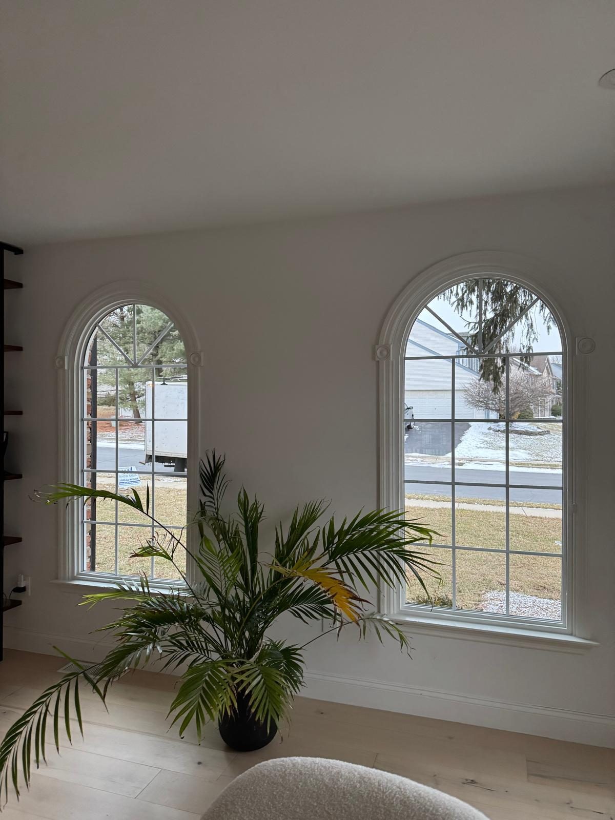 custom-sized replacement window installed in Newtown Pennsylvania Colonial Revival home
